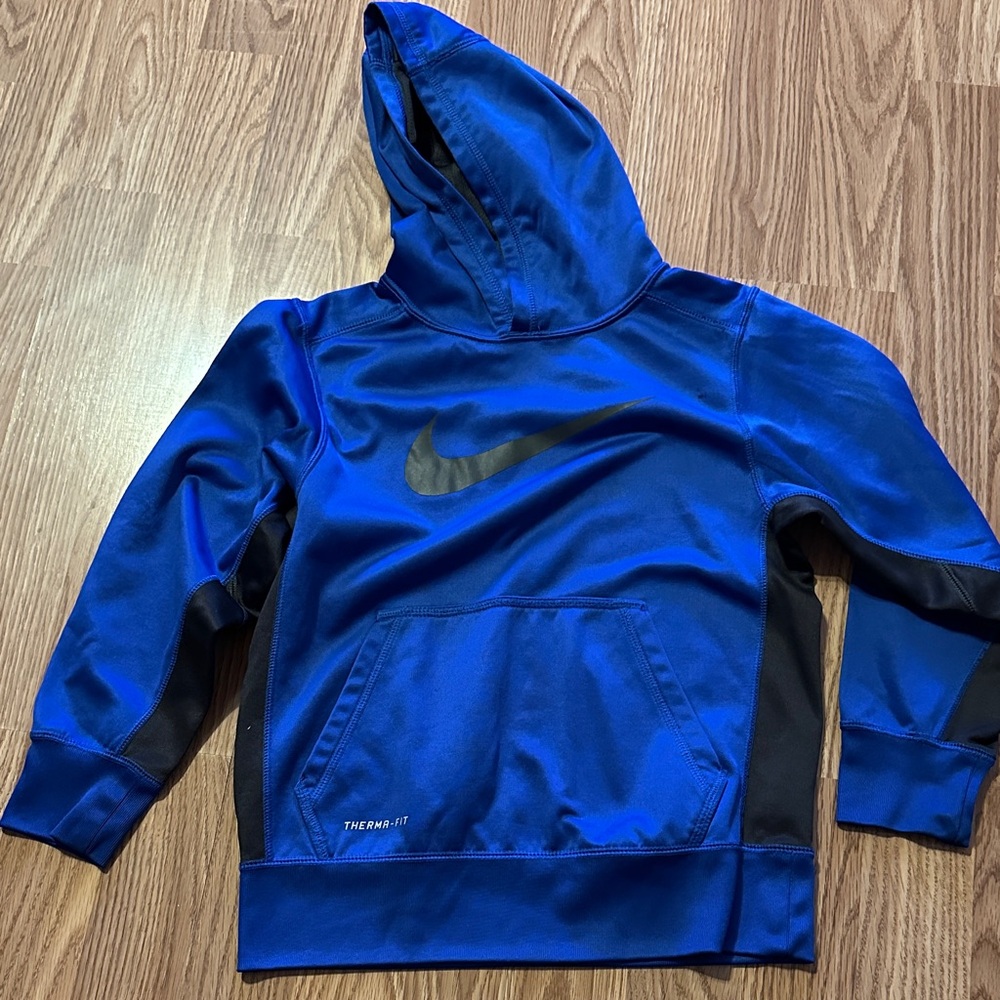 Nike Kids Royal Blue and Black Hoodie